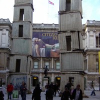 Modern Art in front of the Royal Academy of Arts