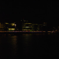 Thames Skyline at Night in London